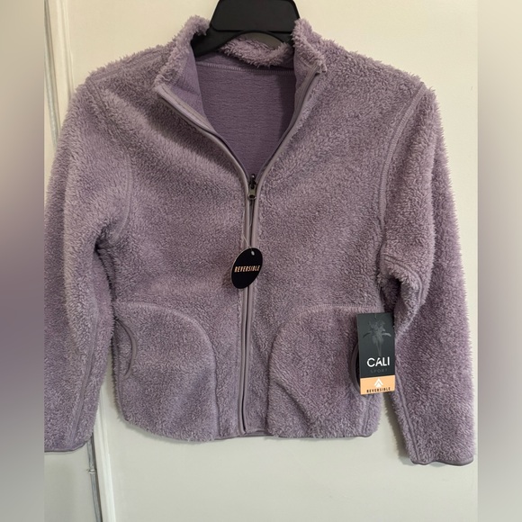 Cali Sport Jackets & Blazers - Cali Sport reversible purple fleece jacket size M